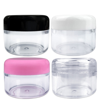 Pots cosmétiques portables en plastique sans air colorés avec couvercles 5g 10g 20g – Pots vides en plastique pour crème