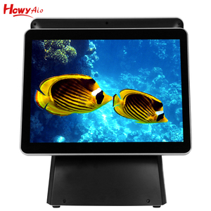 <strong>Dual</strong> Screen 15 Inch Touch Screen POS <strong>Monitor</strong> Win 10 All in One PC POS Terminal - Product Image 3