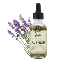 Composé naturel de qualité thérapeutique pour les cheveux du corps du visage 60ML et 120ML odeur douce et fraîche infusée de lavande
