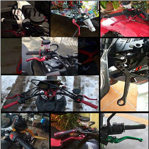 Cilindro Maestro de Freno Hidráulico para Motocicleta, Palanca de Embrague Ajustable de 22 mm para Motocicleta Deportiva Todoterreno, Manillar Modificado - Product Image 5