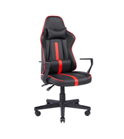 Chaise de jeu ergonomique professionnelle personnalisée, de style moderne, noire et rouge, best-seller