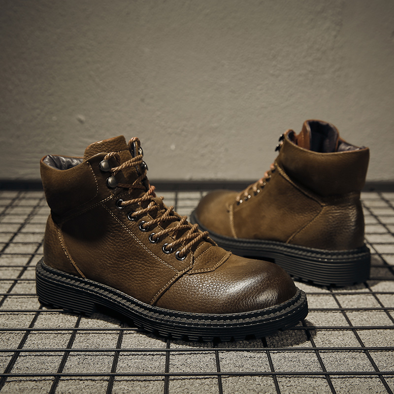 Меховые ботинки, зимняя обувь для мужчин, высокие ботильоны, мужские зимние резиновые ботинки для снега