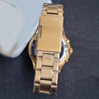 Montre chronographe à quartz pour homme, lunette rotative, bracelet en acier inoxydable, aiguilles lumineuses, fenêtre de date, style sport plongeur