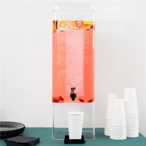 Dispensador de Bebidas Acrílico de 5 Galones para Hotel, Contenedor de Bebidas de Perspex con Grifo - Product Image 3