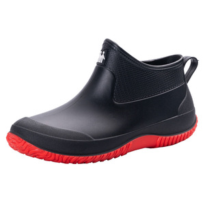 Bottes <span class=keywords><strong>de</strong></span> <span class=keywords><strong>pluie</strong></span> basses et imperméables <span class=keywords><strong>de</strong></span> <span class=keywords><strong>grande</strong></span> <span class=keywords><strong>taille</strong></span> en PVC pour hommes, chaussures <span class=keywords><strong>de</strong></span> cuisine en maille pour les marées d'automne, la randonnée aquatique d'été - Product Image 1