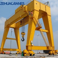 Grúa Pórtico ZEHUA de 50-100 Toneladas, Elevador de Barcos Móvil Eléctrico/Hidráulico con Altura de Elevación de 7.5m para Uso Marino y de Construcción