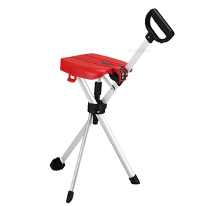 <span class=keywords><strong>Canne</strong></span> de marche portable en aluminium à 3 pieds avec siège, pliable en un clic, chaise-<span class=keywords><strong>canne</strong></span> pour personnes âgées, utilisation en extérieur - Product Image 1