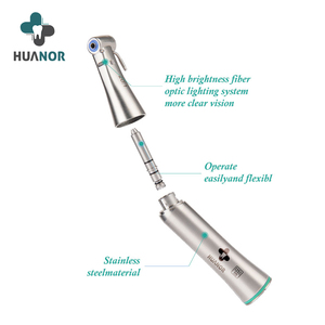 Pieza de Mano Dental de Implante, <span class=keywords><strong>Contra</strong></span>ángulo de Baja Velocidad 20:1 con Fibra Óptica, Cuerpo de Acero Inoxidable - Product Image 3