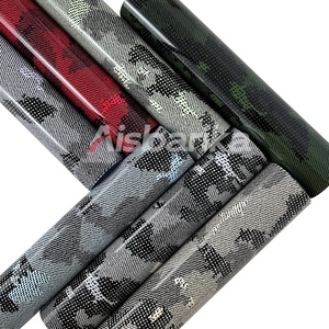 Glossy Black Forged Carbon Fiber <strong>Vinyl</strong> Car Wrap Car Wrap <strong>Vinyl</strong> <strong>Camouflage</strong> Self <strong>Adhesive</strong> DIY Styling Interior <strong>Stickers</strong> - Product Image 6