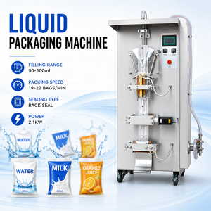 Machine d'emballage de sachets liquides commerciaux, machine d'emballage d'eau pour l'eau potable, les jus et les boissons - Product Image 1