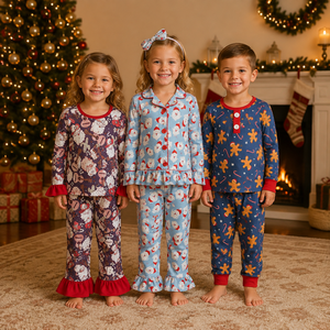 En stock, en promotion : Pyjamas de Noël pour filles et garçons, tenues de fêtes pour enfants, vêtements pour tout-petits, boutique de vêtements pour bébés, usine de vêtements pour nourrissons. - Product Image 1