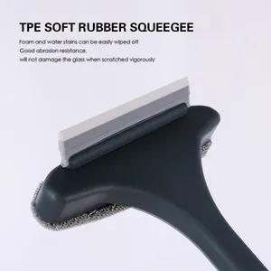 Strumento di Pulizia Facile da Usare 2-in-1, Spazzola per Finestre e Zanzariere, Tergivetro Ecologico in PP+PVC TPE, Multifunzionale Staccabile a Doppia Faccia - Product Image 3