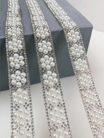 Selbstklebendes Kristall-Strass-Diamantband DIY Dekorations-Aufkleber mit Strassbesatz Bekleidungszubehör für Schneiderbedarf