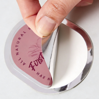Autocollant en vinyle PVC brillant résistant aux UV et imperméable, étiquette laser argentée, logo personnalisé, autocollant découpé pour la personnalisation de boîtes cadeaux de luxe
