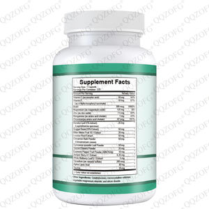 Cápsulas de soporte de azúcar en sangre saludable de etiqueta privada OEM 120 recuento de <span class=keywords><strong>zinc</strong></span> amargo y vitamina C al por mayor para adultos - Product Image 6