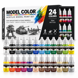 Juego de Pintura para Modelismo de 24 Colores 20ML, Pintura Acrílica para Kits de Modelos de Plástico, Figuras en Miniatura, Warhammer, <span class=keywords><strong>Gunpla</strong></span>, Aviones - Product Image 1