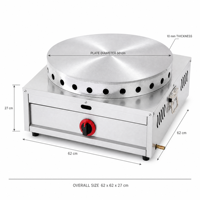 Máquina para Hacer Panqueques Cuadrados de Acero Inoxidable de Calidad Premium, con Reducción de Ruido, para Equipos Comerciales Profesionales