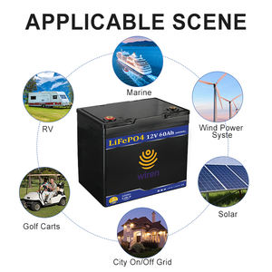 Batería Líquida Wiren de 12V 60Ah de Ciclo Profundo, 12.8V 768Wh con BMS, 6000 Ciclos, Modelo W1260 -20-60 para Electrónica de Consumo - Product Image 6