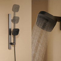 Système de mitigeur de douche thermostatique domestique avec une incroyable couleur de métal brossé