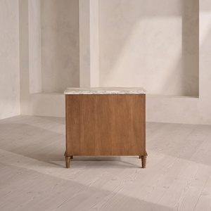 Mesita de Noche de Madera Artesanal de Alta Gama, Diseño Contemporáneo, con 2 Cajones, Muebles para Dormitorio - Product Image 3