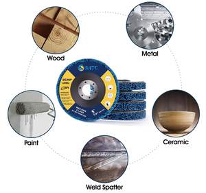 5 disques <span class=keywords><strong>de</strong></span> ponçage bleus <span class=keywords><strong>de</strong></span> 5 x 7/8 po, disques <span class=keywords><strong>de</strong></span> ponçage en carbure <span class=keywords><strong>de</strong></span> silicium <span class=keywords><strong>de</strong></span> qualité supérieure pour meuleuse d'angle - Product Image 5