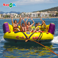 Sayok Kommerzielles Aufblasbares Wasser-Sofa zum Ziehen, Wasserski-Aufsatz, Aufblasbares Crazy UFO
