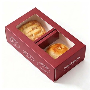 Cajas de Panadería Biodegradables al por Mayor, de Calidad Alimentaria, Elegantes, de Cartón Color Marfil, con Ventana - Product Image 2