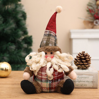 Zwei Stile Gestrickte Sitzende Gartenzwerg-Ornamente Neutrale Grüne Tomte Tischdekoration für Weihnachten Winter Zuhause Kamin Party Deko Geschenk