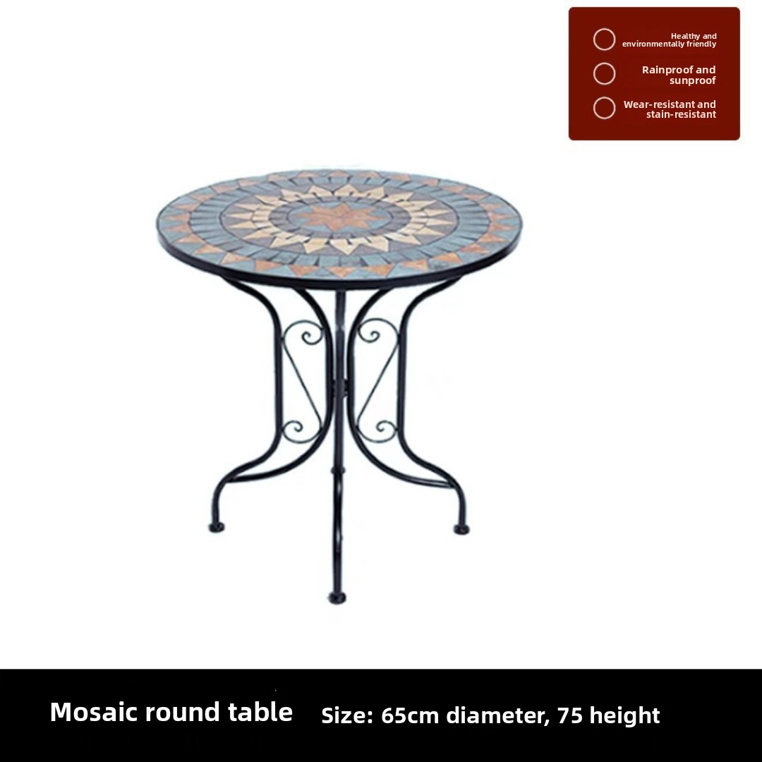 Table simple noire 65cm