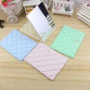 Folding Makeup <b>Mirror</b> 11cmx15cm <b>Square</b> Plastic Frame Colored Lens For Students Dormitory Touch Up - Product Image 2
