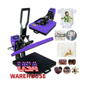 USA Warehouse 15x15 inches 38*38cm T-Shirt Hat Printing Machine printing equipment for t-shirt hoodies ornaments panels