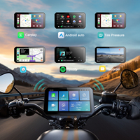 Pantalla Inteligente para Motocicleta con Sistema Operativo Linux, Resistente al Agua IP67, Inalámbrica, Compatible con CarPlay y Android Auto, Portátil, con TPMS, DVR y Cámara