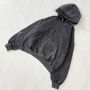 สเวตเชิ้ตมีฮู้ดย้อนยุคใส่ได้ทั้งชายและหญิงผ้าฟลีซซับในผ้าฝ้ายแนวสตรีทฮิปฮอปสำหรับ100% ดีไซน์ใหม่ฤดูใบไม้ร่วง - Product Image 4