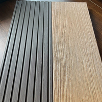 Planches de terrasse en composite bois-plastique (WPC) à double couleur, résistantes aux UV, solides, imperméables, pour l'extérieur
