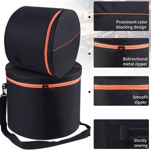 Juego de 5 Fundas para Batería para Tambores de 12'', 13'' y 14'', Funda de Transporte para Bombo de 22'', Juego de Fundas para Tambores, Accesorios para Bombo - Product Image 3