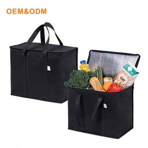 OEM ODM Hot Sale <b>Insulated</b> <b>Cooler</b> <b>Bag</b> Zipper <b>Cooler</b> <b>Bag</b> Thermal <b>Bag</b> with logo Custom <b>Insulated</b> Food <b>Bag</b> Storage Thermal - Product Image 1