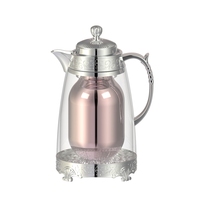 Offre Spéciale – Bouilloire Commerciale ABS 1 Quart Double Couche Grande Capacité Étanche Isotherme Anti-fuite pour Thé, Café et Eau