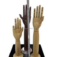 Modèle de main en bois flexible, mannequin d'artiste en bois mobile, modèle articulé pour le dessin
