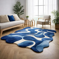 Tapis de luxe élégant fait main sur mesure pour salon, villa, chambre, hall d'hôtel, décoration intérieure