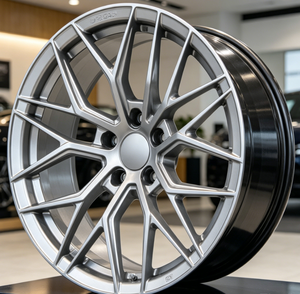 Rines de Aleación de Aluminio de 19X8.5 con Diseño Multirradio, Recubrimiento Plateado Electrolítico, Construcción Fundida, Ajuste Universal para - Product Image 3