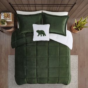 DB Plush Double King Queen Juego de edredón acolchado individual Sherpa Alternativa para ropa de cama de primavera invierno Algodón Poliéster - Product Image 4