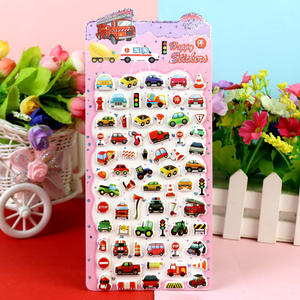 Pegatinas Suaves para Autos de Dibujos Animados, Trenes de Alta Velocidad y Ambulancias, Pegatinas 3D con Relieve, Pegatinas Kawaii de Resina con Animales de Dibujos Animados - Product Image 2