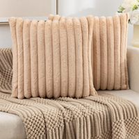 Housse de coussin en fausse fourrure de lapin de haute qualité 45*45cm, décoration d'intérieur, housse de coussin de canapé