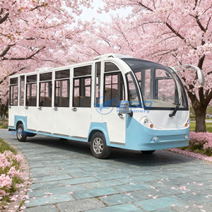 Autobús Turístico Eléctrico de 17 Asientos, Azul y Blanco, Directo de Fábrica, Vehículo Turístico Eficiente para Turistas - Product Image 2