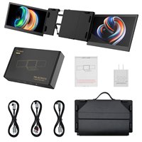 Moniteur portable triple P2 PRO pour écran d'ordinateur portable 13,3 pouces FHD 1080p IPS, prise en charge Type-C/PD/TF, compatible MacBook M1/M2
