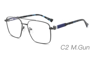 Marcos de anteojos de metal óptico de lujo para hombre, venta al por mayor, marcos de anteojos de gama alta, marcos de anteojos ópticos, logotipo personalizado - Product Image 2