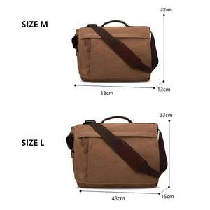 Low MOQ Wholesale Custom Large Capacity Fits 15 16 Inch <b>Laptop</b> <b>Mens</b> Canvas Shoulder <b>Bag</b> Crossbody Business <b>Laptop</b> Shoulder <b>Bag</b> - Product Image 3