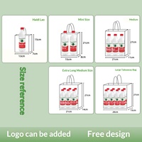 Sacs cadeaux en papier kraft à poignée pour thé au lait, pâtisseries, cadeaux pour enfants, emballage à emporter - Personnalisés avec impression offset