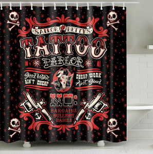 Gold Hotel Bathroom Curtains Drapes <strong>Roller</strong> <strong>Blinds</strong> 3D Flower Design <strong>Shower</strong> Curtain Eco-Friendly Custom Polyester 180*180CM - Product Image 2