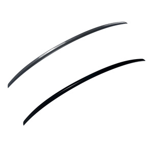 Audi Rear Spoiler Piano <b>Black</b> Carbon Fiber Texture ABS Ducktail <b>Trunk</b> Lip 2007-2016 A5 8T Sportback S5 - Product Image 5